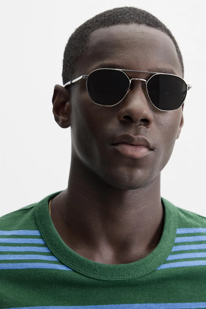 STRIPED JACQUARD T-SHIRT
