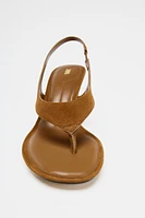 SUEDE STRAPS SANDAL