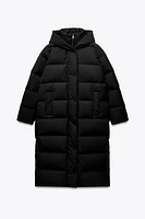 WATER AND WIND PROTECTION LONGLINE HOODED DOWN JACKET