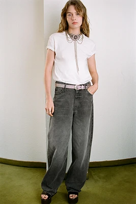 MID-RISE RELAXED OVERSIZE JEANS