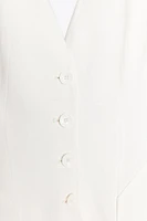 ZW COLLECTION LINEN BLEND VOLUME VEST