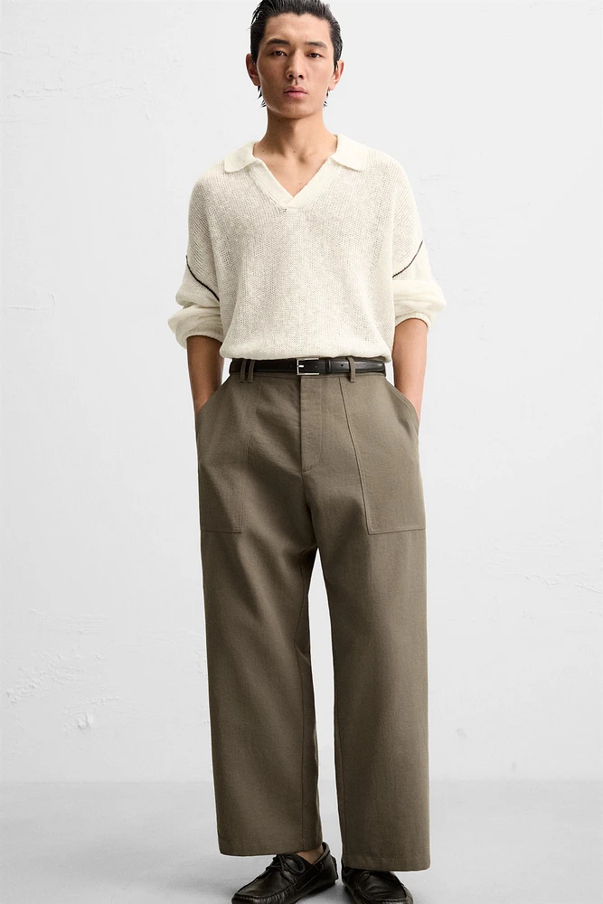PANTALON RELAXED FIT À POCHES