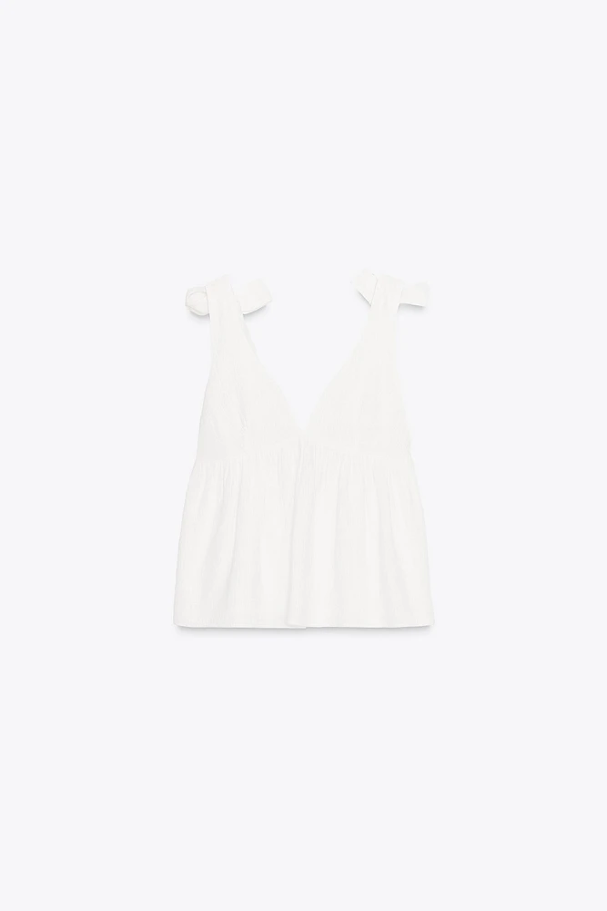 TOP À LACETS