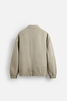 COTTON AND LINEN BLEND JACKET