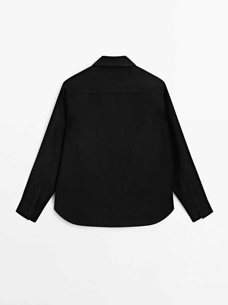 Flowing 100% linen shirt