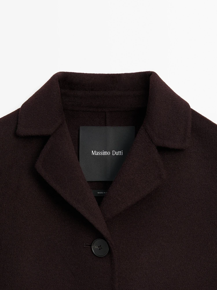 Short wool blend jacket