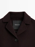 Short wool blend jacket