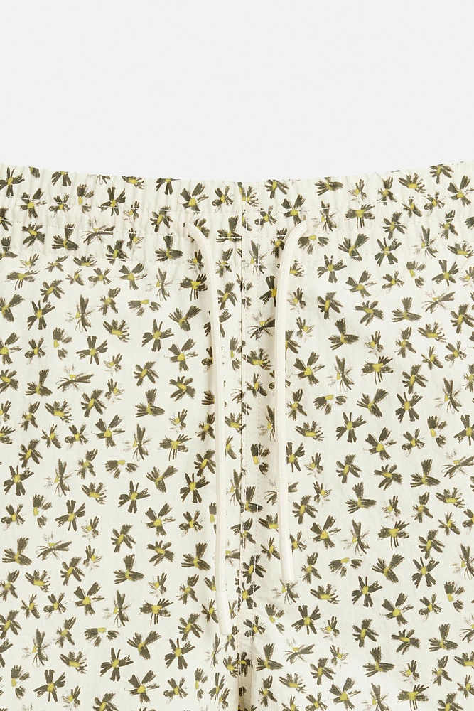 FLORAL PRINT MID-LENGTH SWIMSUIT