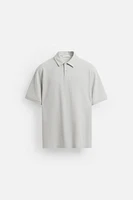 BASIC TEXTURED POLO SHIRT