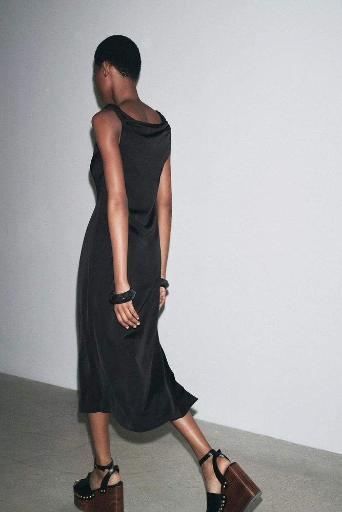 ZW COLLECTION SATIN MIDI DRESS