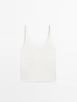 100% linen strappy top