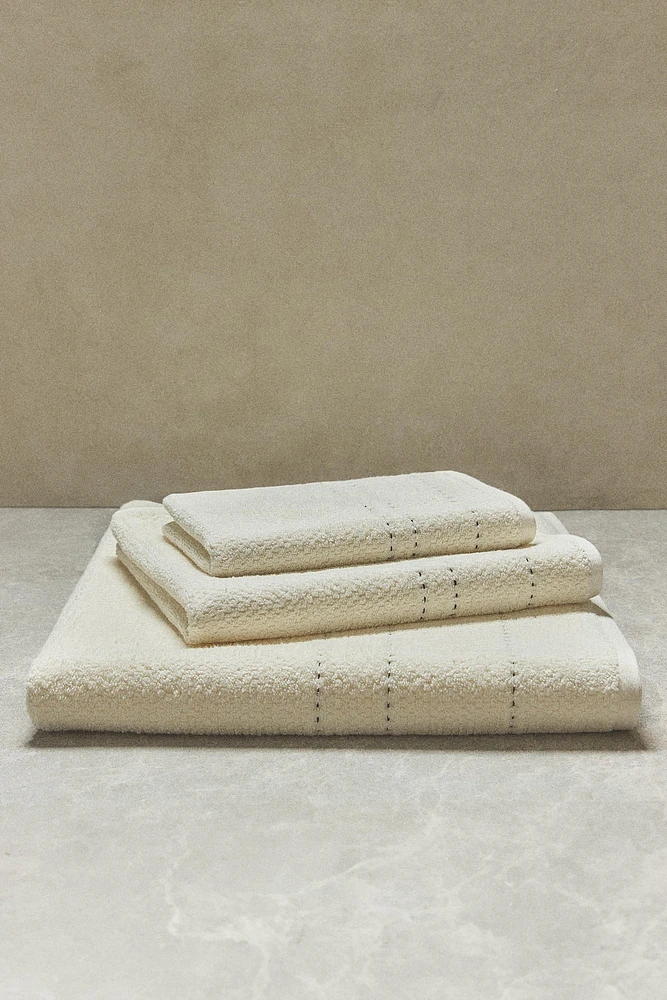 SERVIETTE DE BAIN POINT RIZ SURPIQÛRE