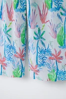 PLEATED PRINTED JUMPSUIT