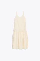 RUCHED MIDI DRESS