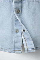 SURCHEMISE EN JEAN À CAPUCHE