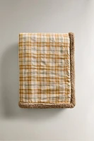 REVERSIBLE CHECK PET BLANKET