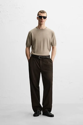 T-SHIRT REGULAR FIT EN MAILLE