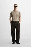 T-SHIRT REGULAR FIT EN MAILLE