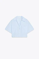 POPLIN CROPPED SHIRT