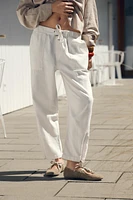 SNAP-BUTTON HEM JOGGER PANTS