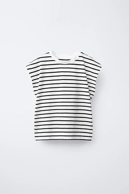 STRIPED EYELASH T-SHIRT
