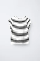 STRIPED EYELASH T-SHIRT