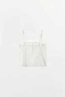 LACE LADDER STITCH TOP