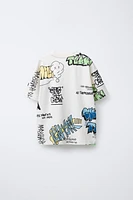 T-SHIRT À IMPRIMÉ GRAFFITI