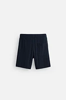 STRIPED JACQUARD SHORTS