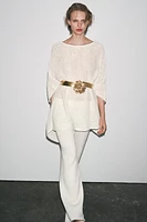 METAL FLOWER BELT