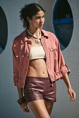 VESTE COURTE À PATTES