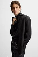 SATIN EFFECT JACQUARD SHIRT