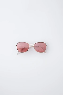 METALLIC FRAMED SUNGLASSES