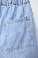 FLUID DENIM SHORTS