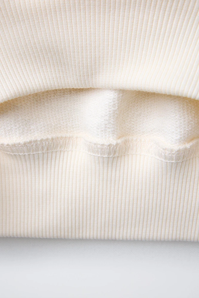 GINGHAM CHECK PATCHES SWEATSHIRT