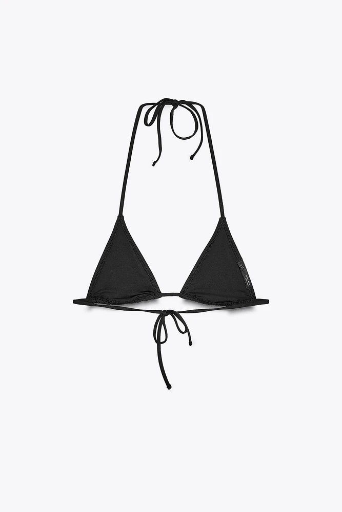 RHINESTONE TRIANGLE BIKINI TOP