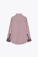 PRINTED SATIN SHIRT