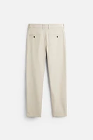 TEXTURED STRETCH PANTS