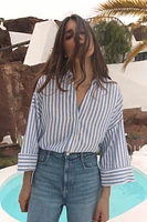 WIDE SLEEVE LINEN SHIRT