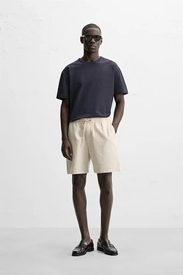 BERMUDA REGULAR FIT STRUCTURÉ