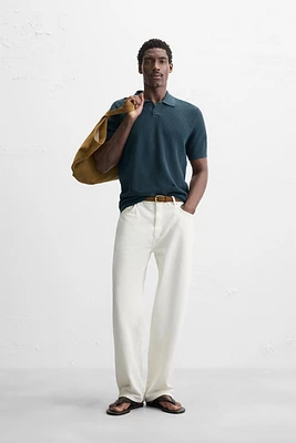 POLO EN MAILLE STRUCTURÉE