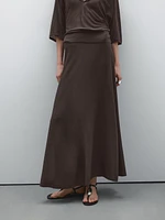 Long flared skirt