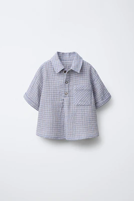 PLAID PRINT SHIRT