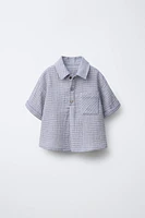 PLAID PRINT SHIRT