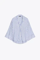 WIDE SLEEVE LINEN SHIRT