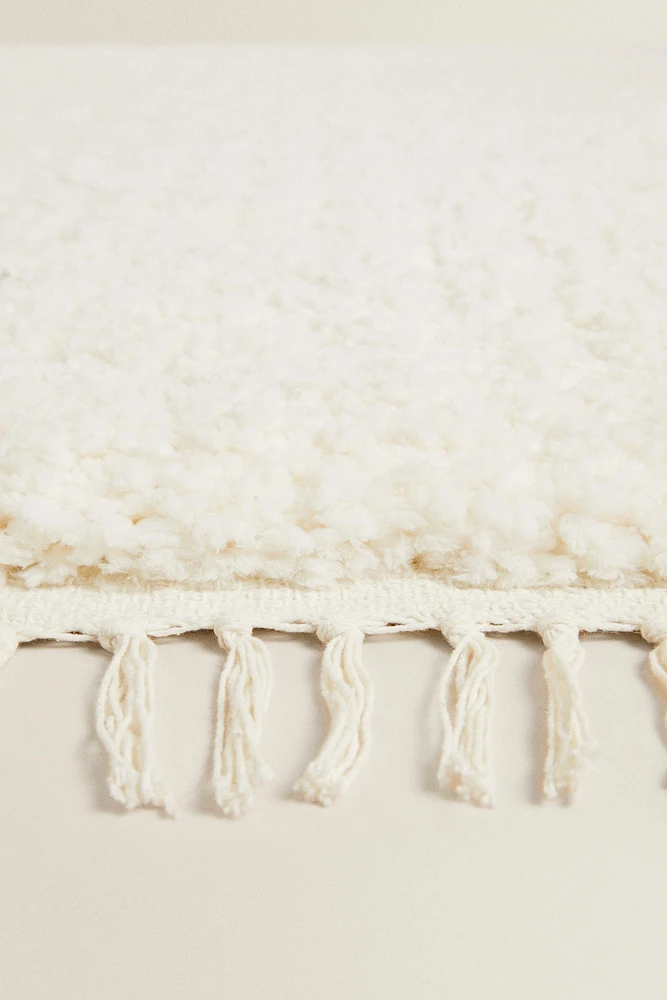 RECTANGULAR TEXTURED COTTON AREA RUG
