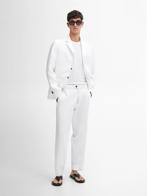 Pantalon de costume 100 % lin
