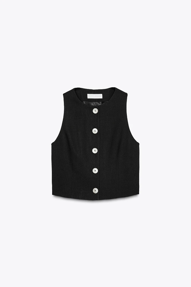 ROUND NECK VEST