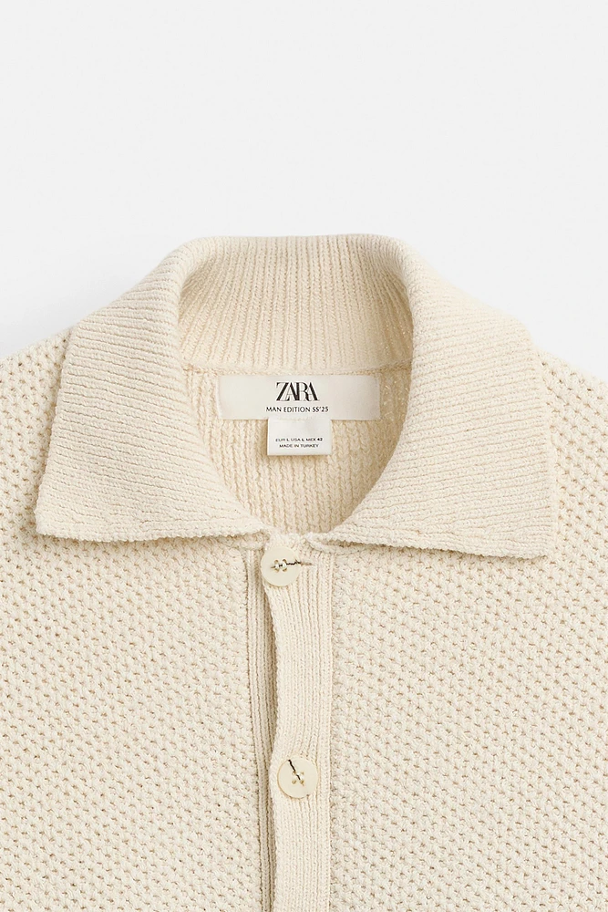 LIMITED EDITION STRIPED KNIT POLO SHIRT