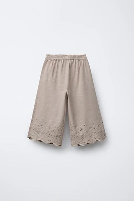PANTALON JUPE-CULOTTE BRODÉ